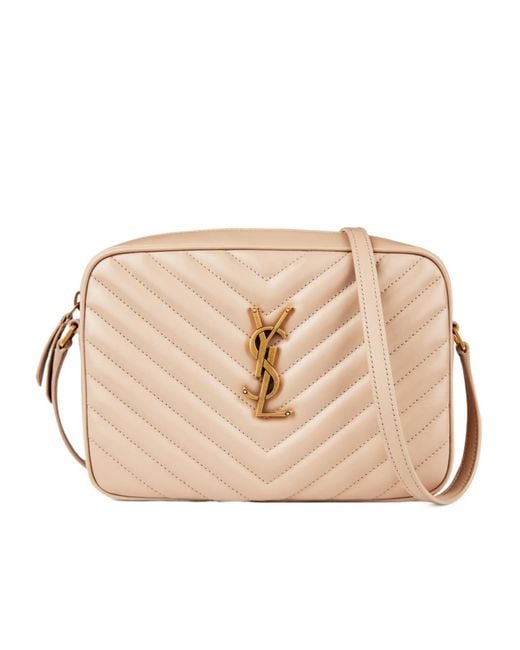 Saint Laurent Natural Lou Camera Shoulder Bag