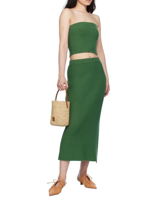 By Malene Birger Green Giovania Knitted Top