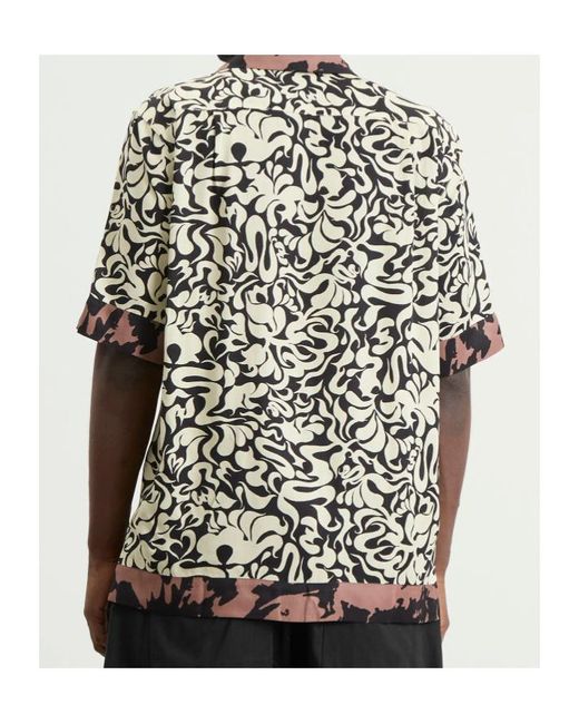 Dries Van Noten White Carltone Patterned Shirt for men
