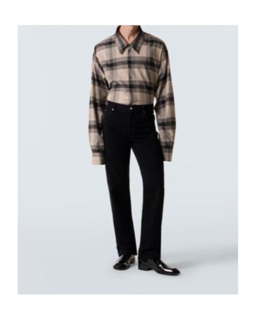Calvin Klein Gray Tyson Checked Cotton Shirt for men