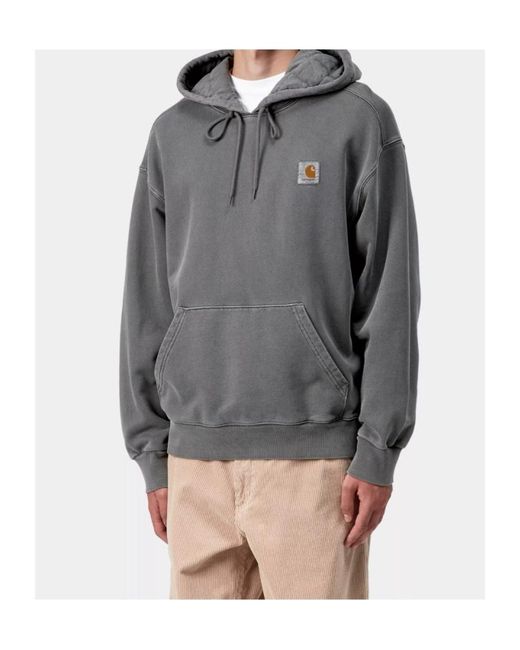 Carhartt Gray Vista Logo Patch Crewneck Sweatshirt for men