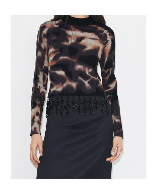 Tory Burch Black Embellished Cotton Top
