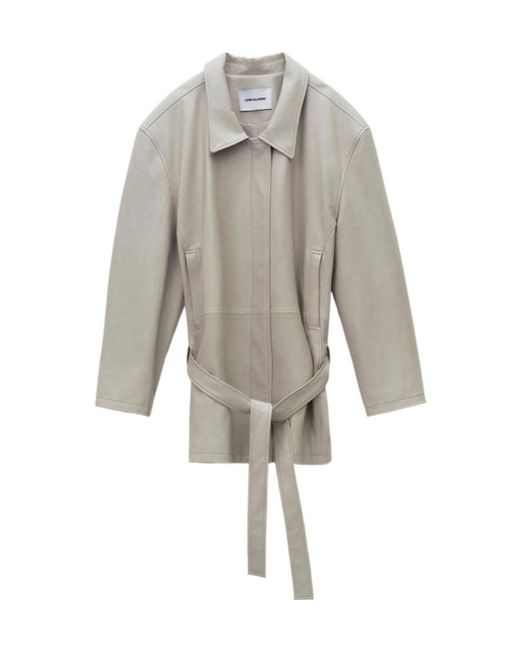 Low Classic Gray Belted Jacket