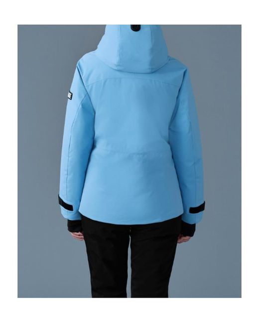Mackage Blue Iclyn-R Medium Down Ski Jacket With Removable Hood