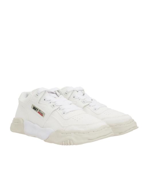 Maison Mihara Yasuhiro White Parker Trainers for men