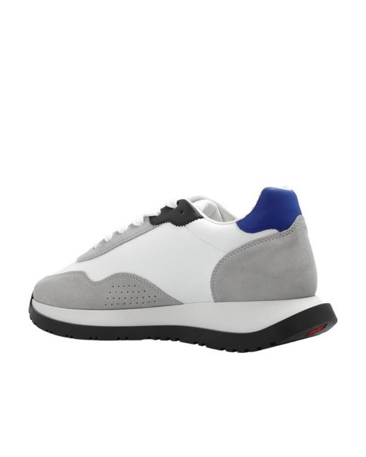 DSquared² White Logo Printed Color-Block Sneakers for men