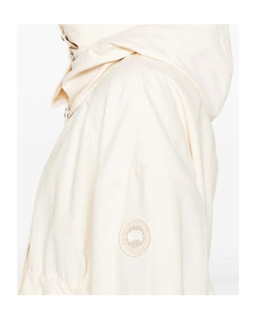 Canada Goose Natural Turtleneck Parka Coat