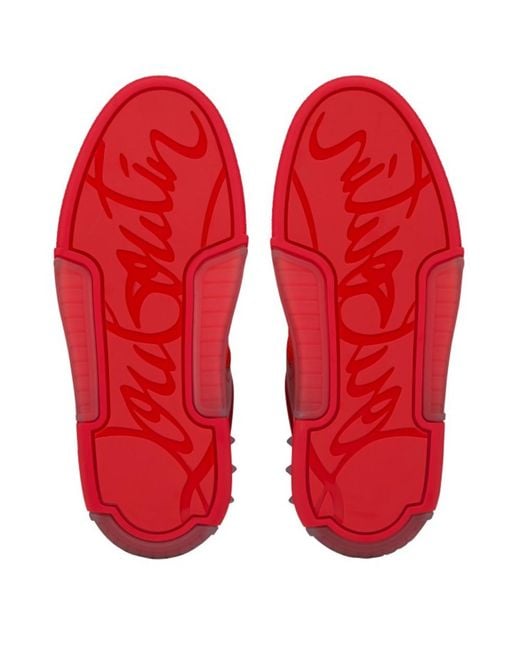 Christian Louboutin Red Sneakers & Slip-On for men
