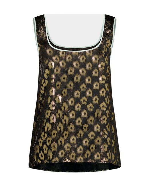 LaDoubleJ Green La Doublej Satin Strap Top