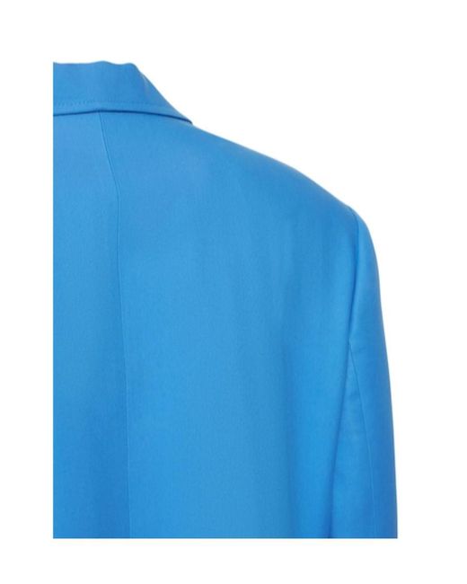 Stella McCartney Blue Large Silhouette Suit Coat