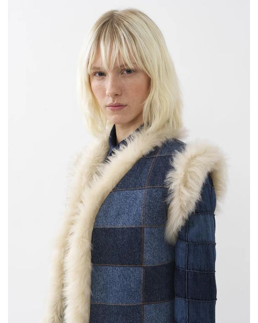 Chloé Blue Chlo Reversible Sleeveless Jacket