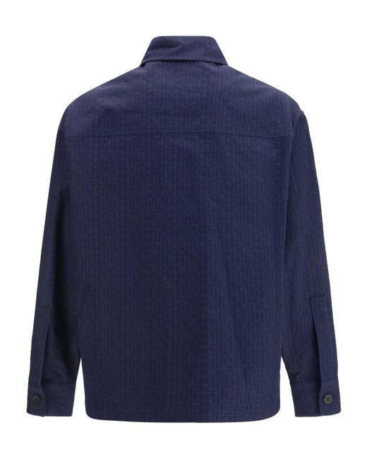 Balmain Blue Single Breasted Jacket for men