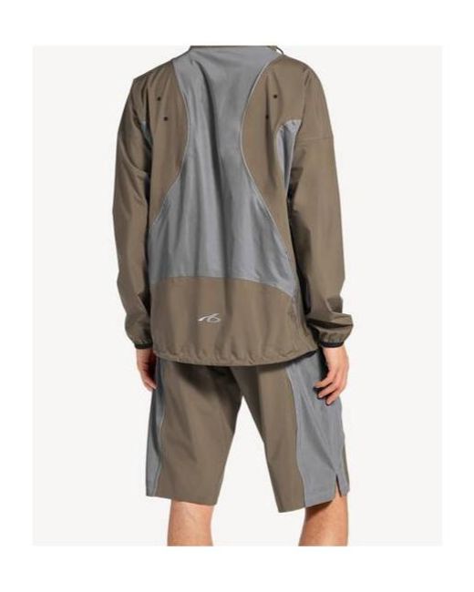 Balenciaga Brown Techwear Zip-Up Hooded Jacket for men