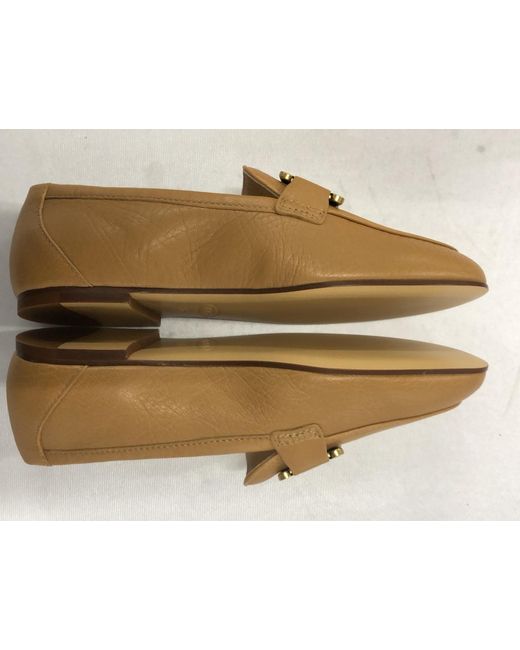 Tod's Brown Kate-Chain Leather Loafers