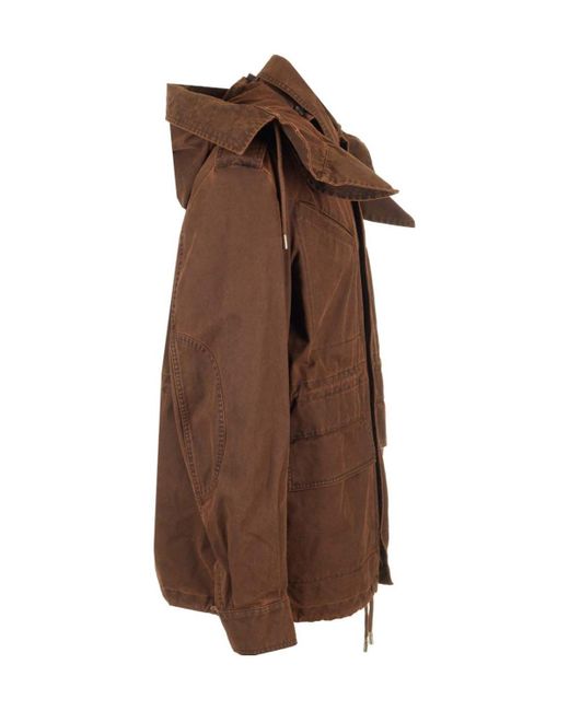 Alexander McQueen Brown Long-Sleeved Casual Jacket for men