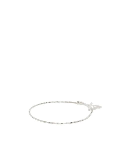 AMI White Ami Logo Charm Bracelet for men