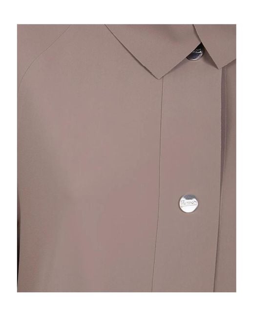 Herno Brown Single-Breasted Coat
