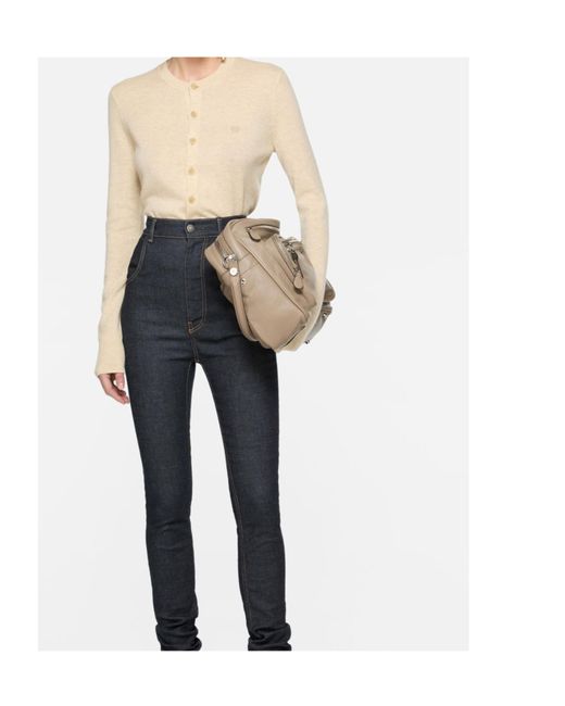 Acne White Cadigan Sweater