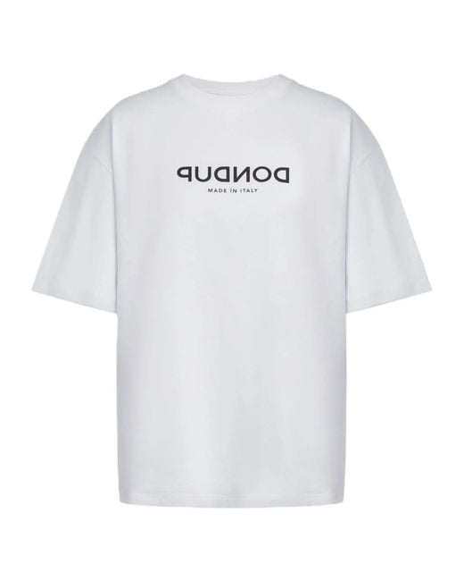 Dondup White Basic Crew-Neck T-Shirt