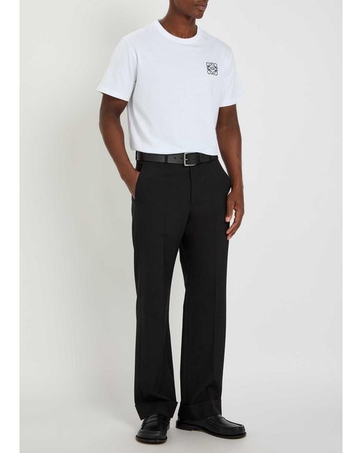 Loewe White Cotton T-Shirt for men