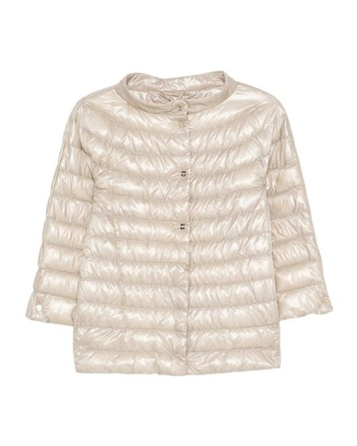 Herno Natural Quilted Cotton Clothing