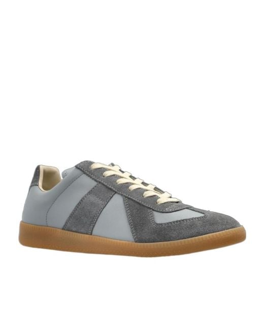 Maison Margiela Gray Replica Lace-Up Sneakers