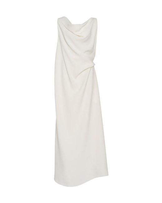 The Row White Strapless Dress