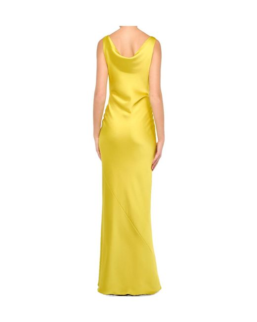 Norma Kamali Yellow Maria Gown