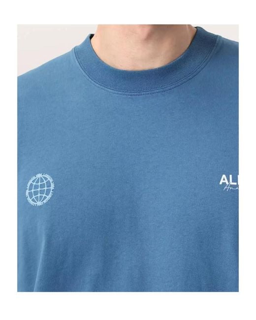 AllSaints Blue Emblem Logo T-Shirt for men