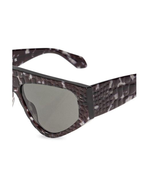 Alaïa Gray Alaïa Geometric-Frame Sunglasses