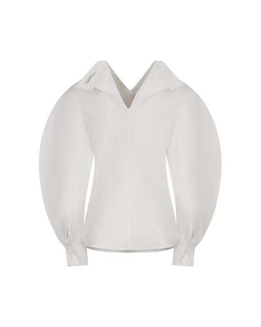 Givenchy White Collared Tailored Poplin Shirt