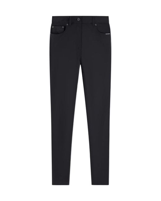 Tom Ford Blue Glossy Logo Patch Skinny Jeans