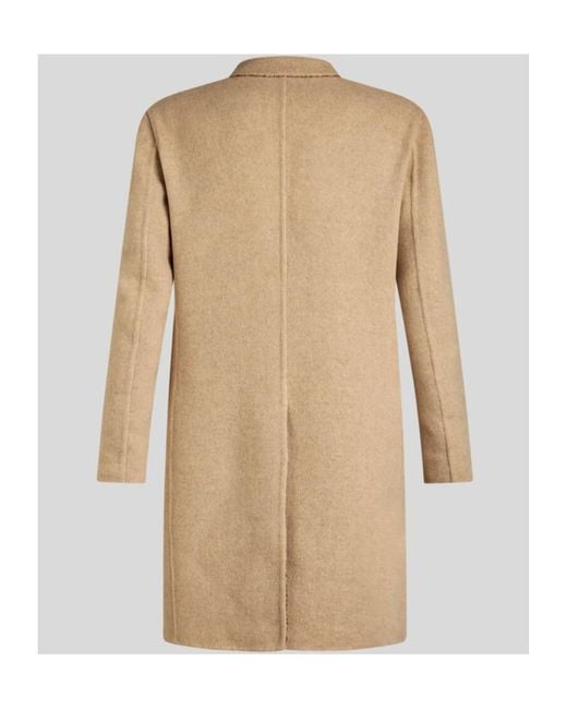 Etro Natural Single-Breasted Reversible Coat for men