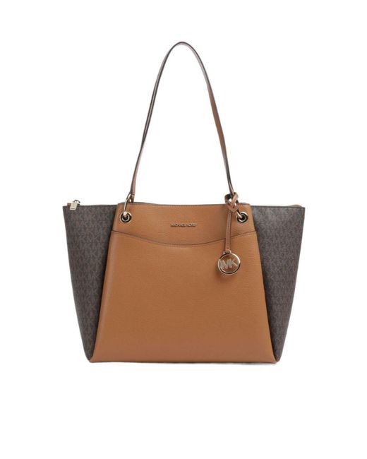 MICHAEL Michael Kors Brown Signature Large Tote Bag