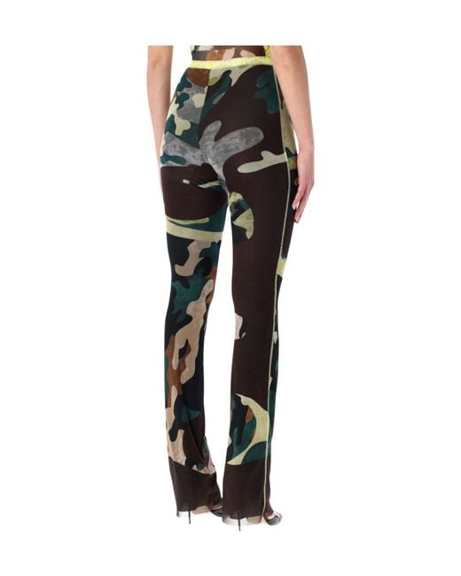 OTTOLINGER Black Otto Mesh Print Pants