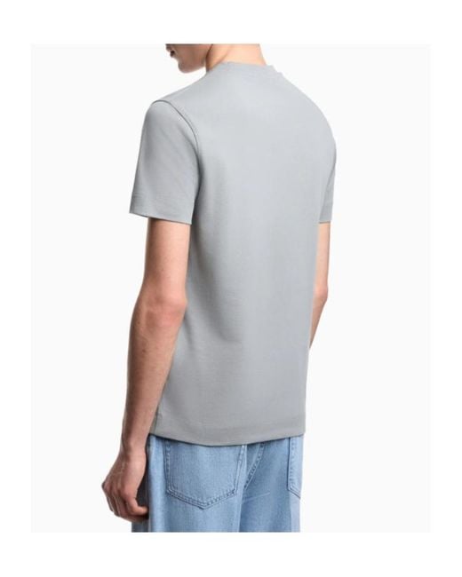 Emporio Armani Gray Short-Sleeved T-Shirt for men