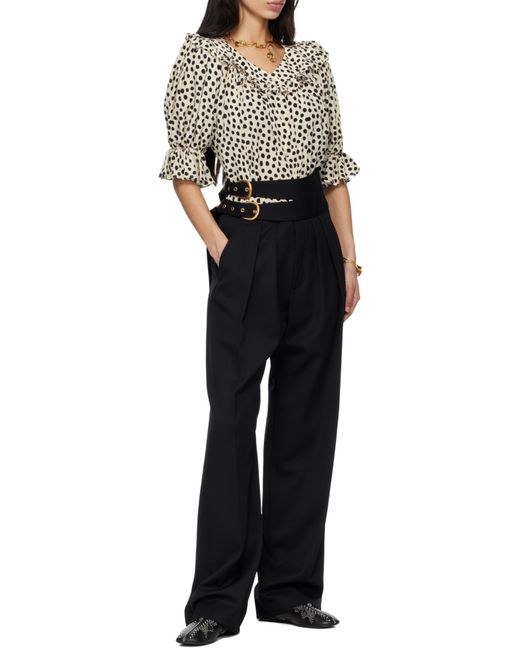Chloé Black Chlo High-Waisted Tailored Trousers