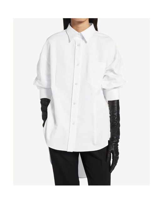 Balenciaga White Oversized Tailored Shirt