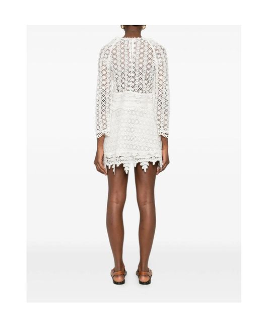 Isabel Marant White Hizene Mini Dress