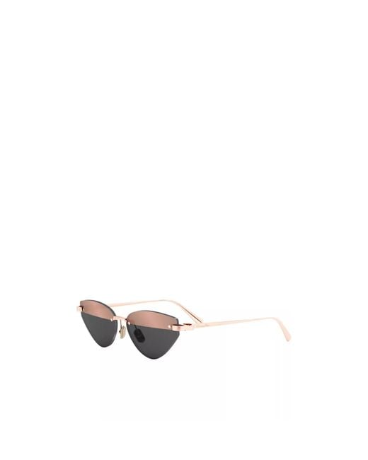 Dior White Eyewear C Butterfly Frameless Sunglasses
