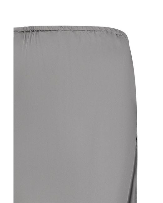 Jil Sander Gray Slit Skirt