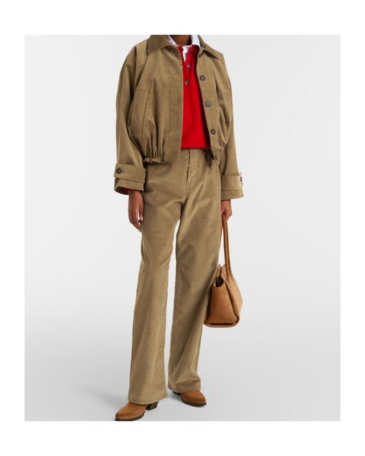 Rohe Green Cotton Corduroy Jacket