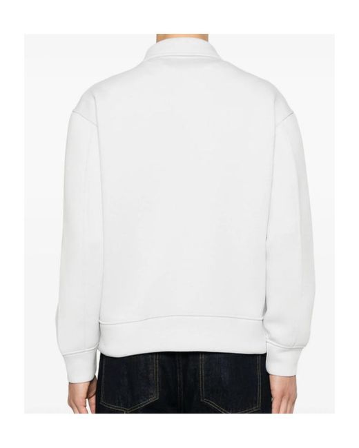 Calvin Klein White Long-Sleeved Casual Jacket for men