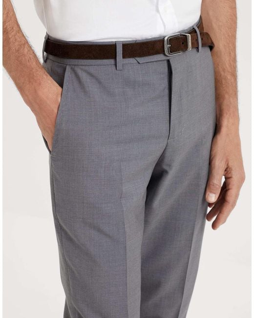 Brunello Cucinelli Gray Tapered-Leg Wool Trousers for men