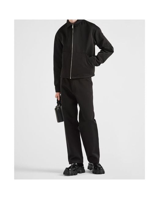 Prada Black Straight-Leg Trousers for men