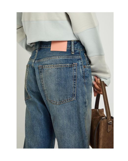 Acne Blue Straight-Leg Jeans