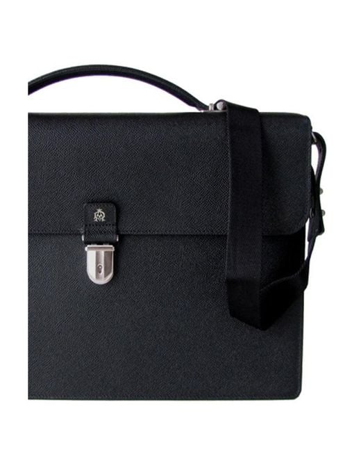 Dunhill Black Logo Handbag for men