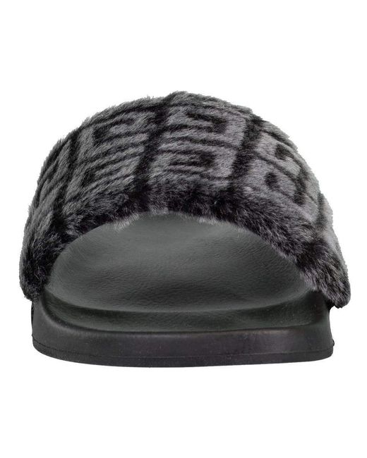 Givenchy Black Allover 4G Pattern Slippers