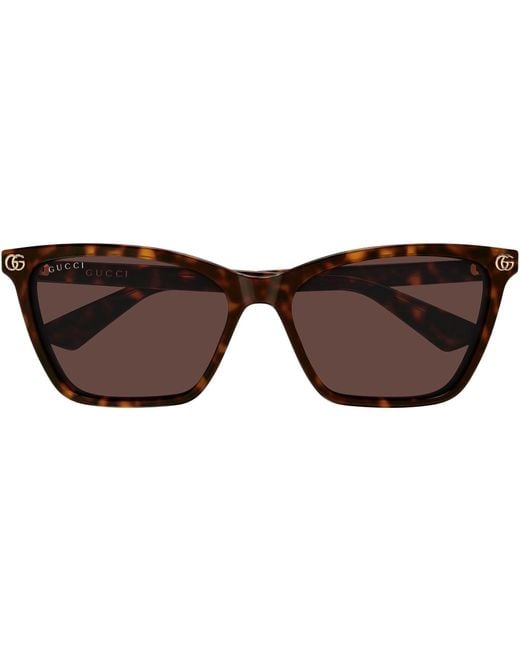 Gucci White Wayfarer Sunglasses