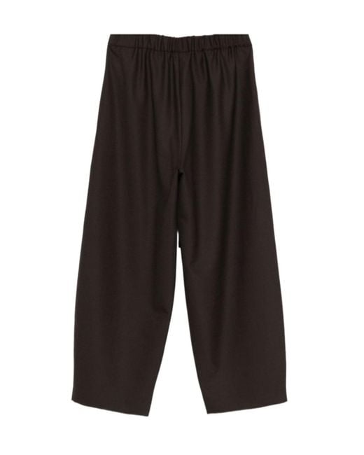 Antonelli Black Drawstring Waist Casual Pants